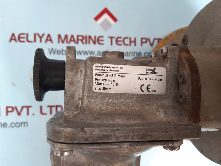 Krom schroder jsav 40f40 -3 pressure safety valve ce-0085as0202