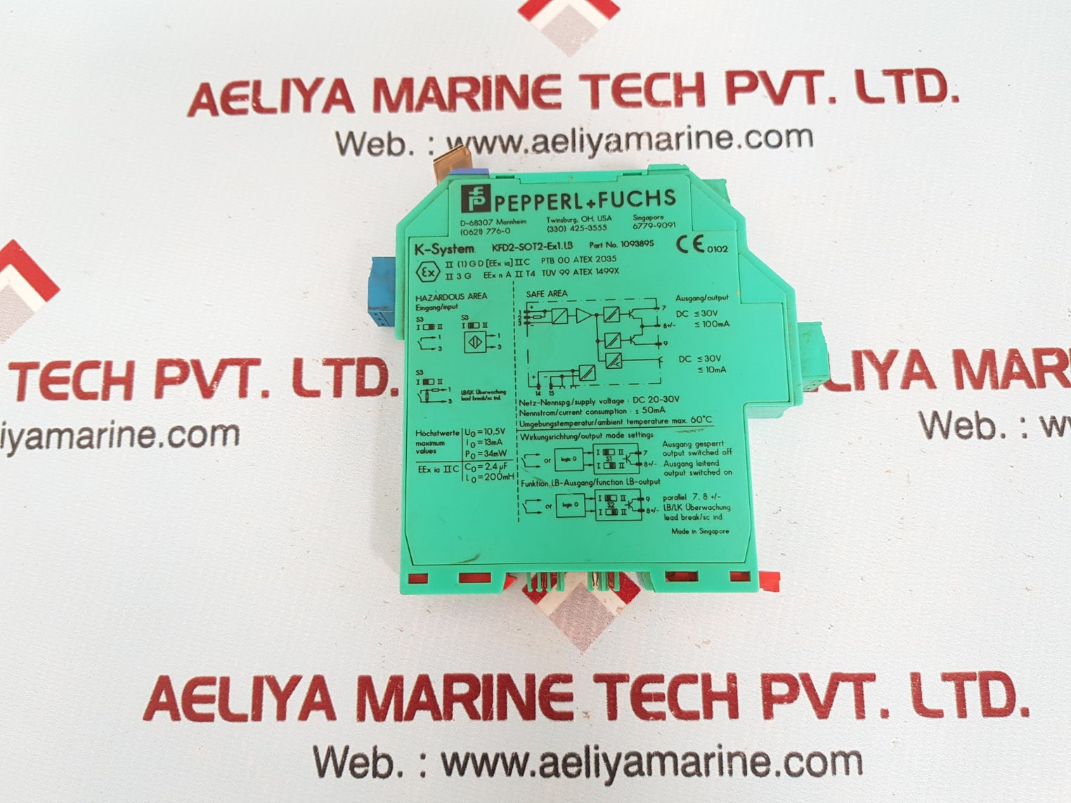 Pepperl+fuchs kfd2-sot2-ex1.lb isolated barrier 