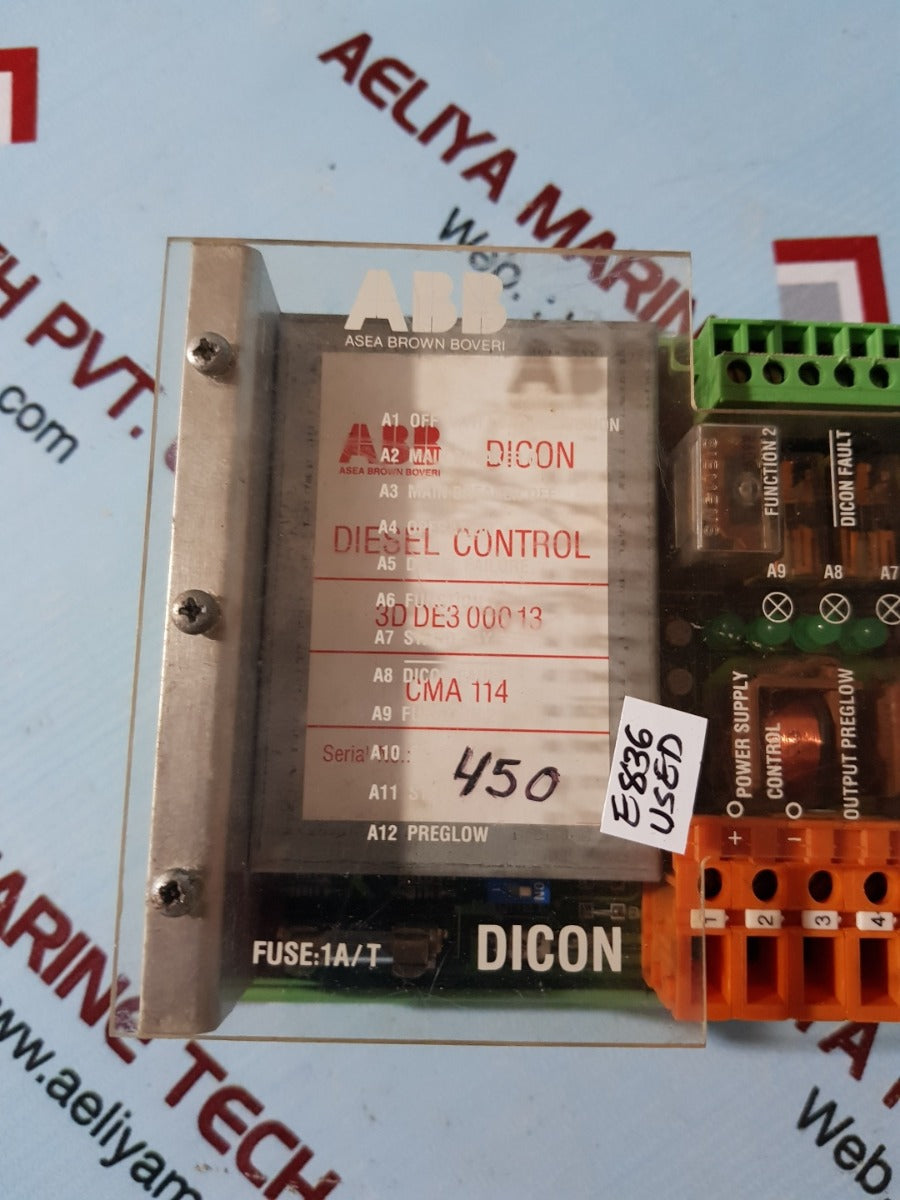 Abb Cma112 3D De3 000 13 Dicon Diesel Control Cma114 (Full Set)