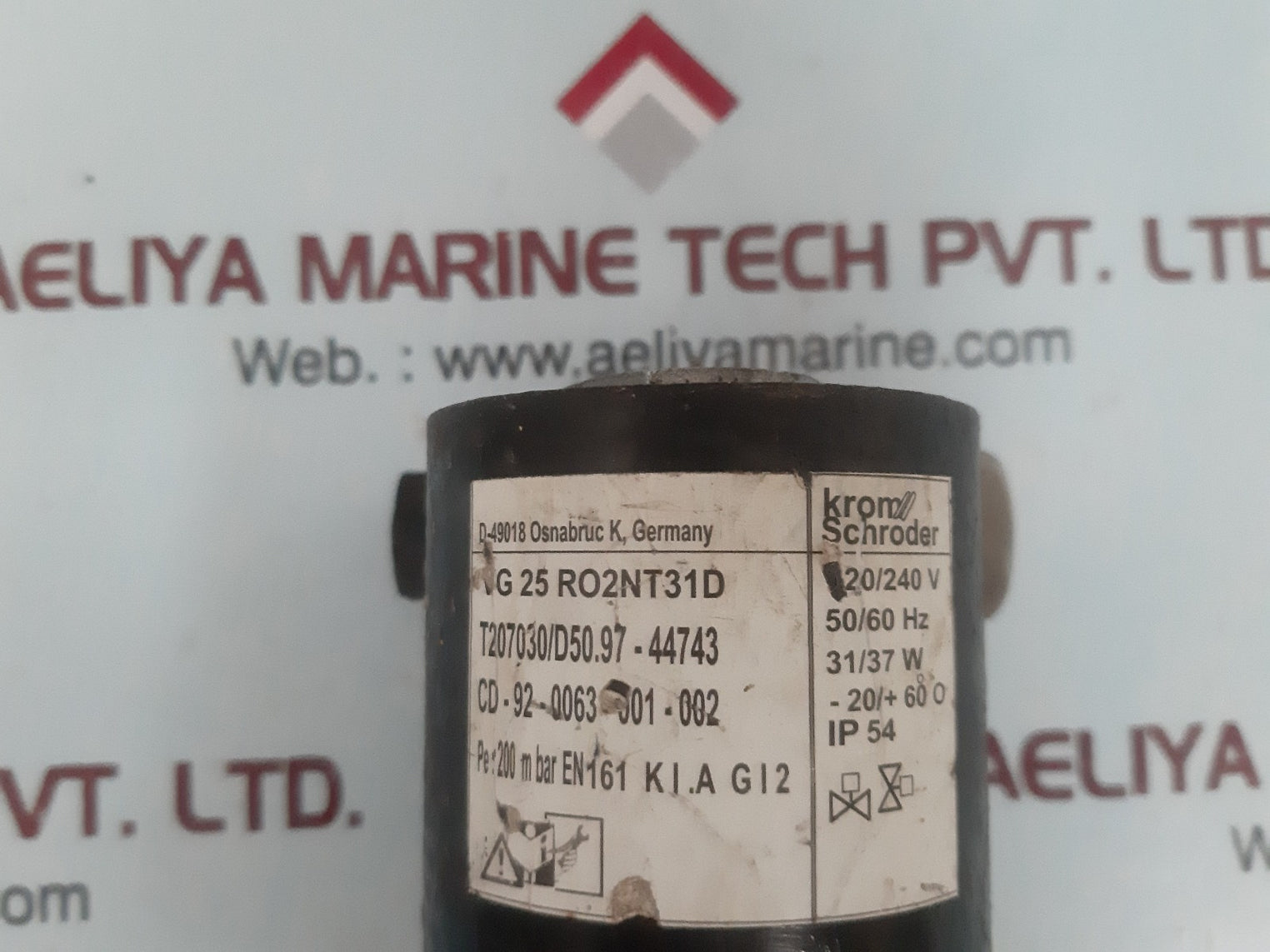Krom schroder vg 25 ro2nt31d solenoid valve 