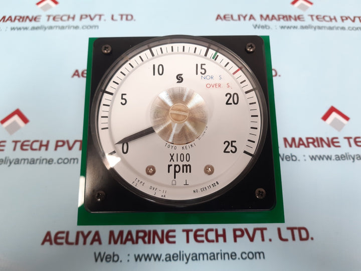 Toyo keiki dvf-11 rpm meter 0-25 rpm