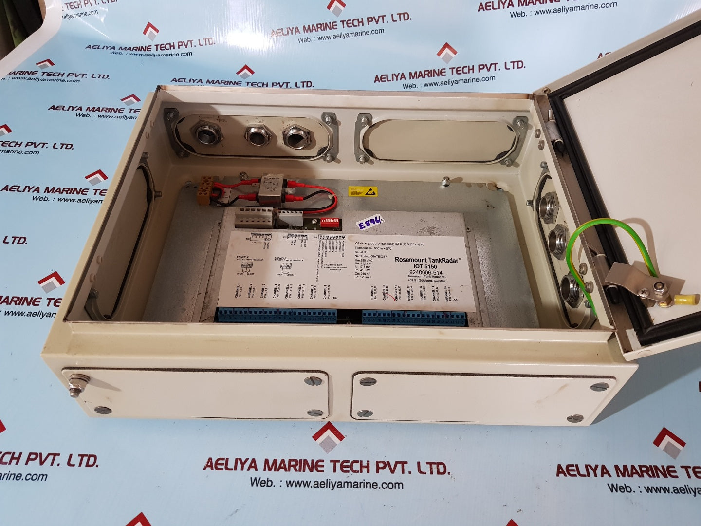 Rosemount tankradar iou 5410 valve feedback connection box 9240 006-818 