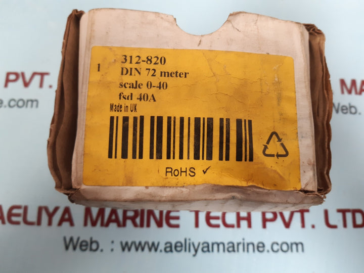 Rs components 312-820 din 72 meter