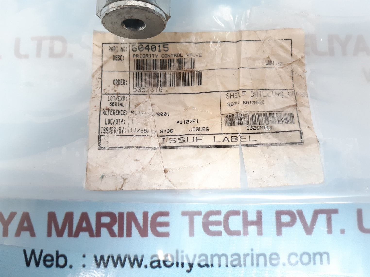 604015 priority control valve