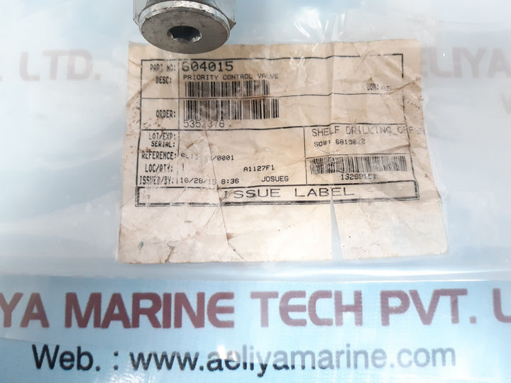 604015 priority control valve