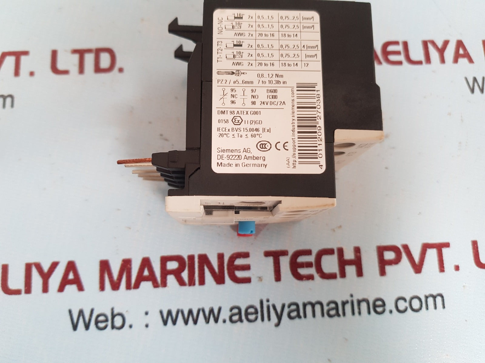 Siemens sirius 3ru1116-1eb0 circuit brecker 