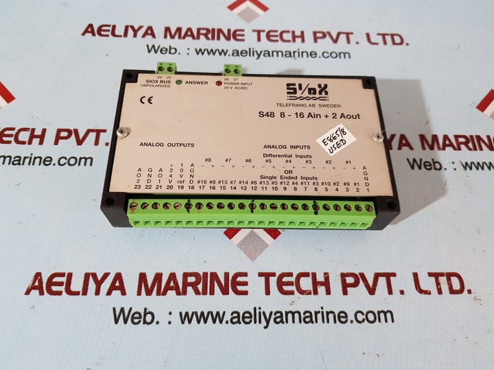 Siox s48 8-16 ain+2 aout analog input output module