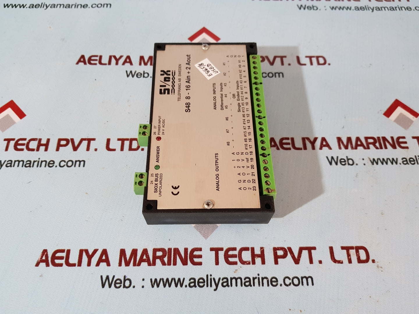 Siox s48 8-16 ain+2 aout analog input output module