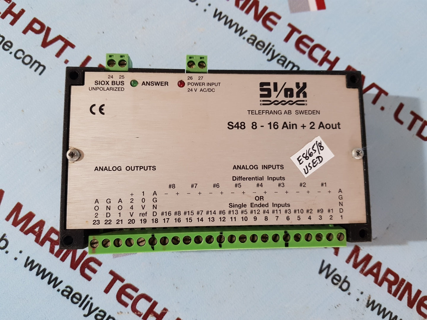 Siox s48 8-16 ain+2 aout analog input output module