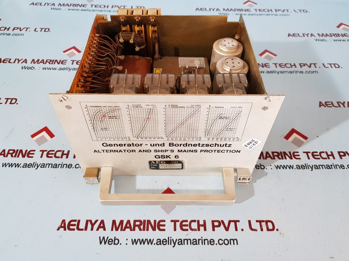 Aeg gsk 6.60 alternator and ship's mains protection unit