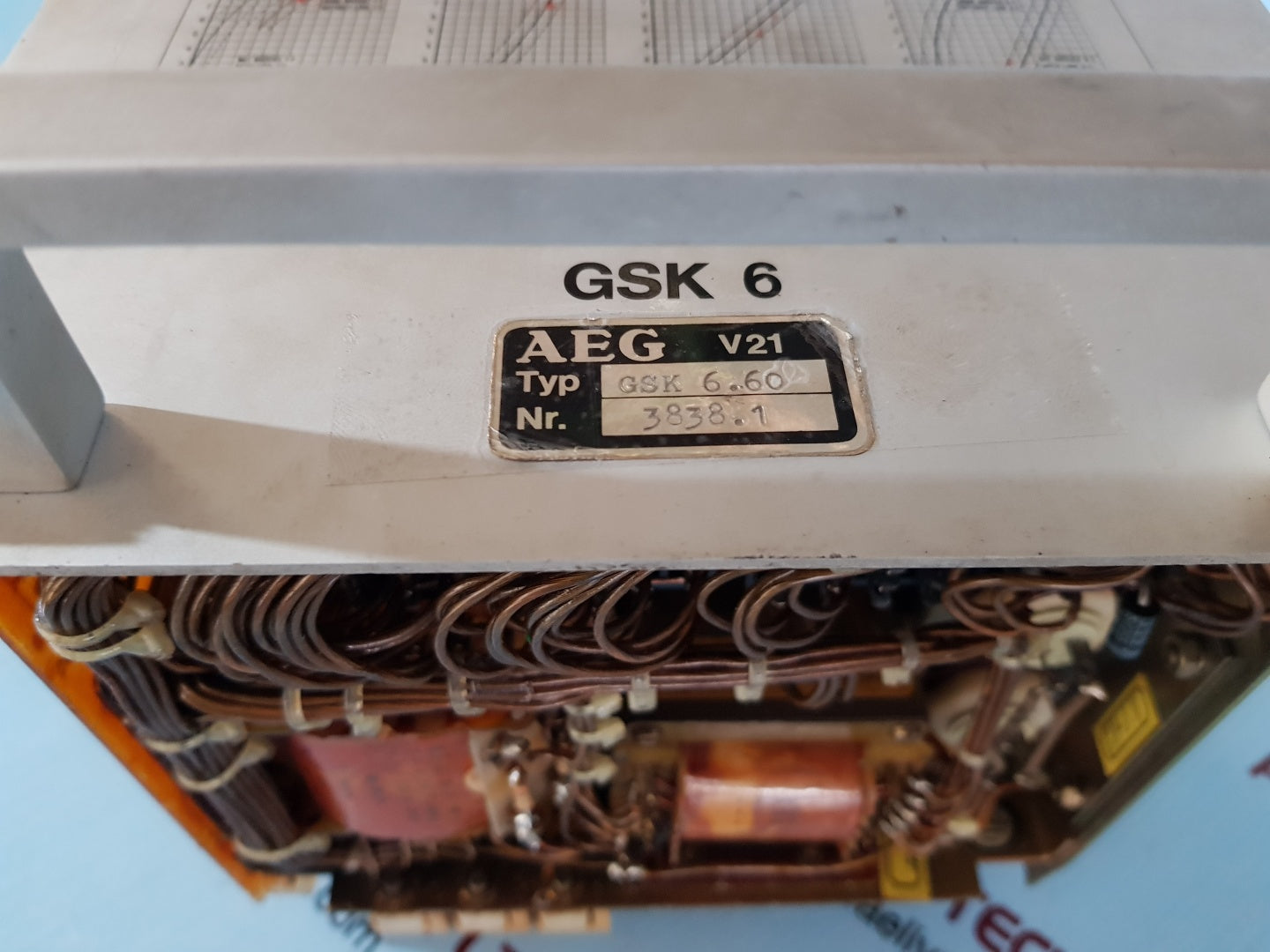 Aeg gsk 6.60 alternator and ship's mains protection unit