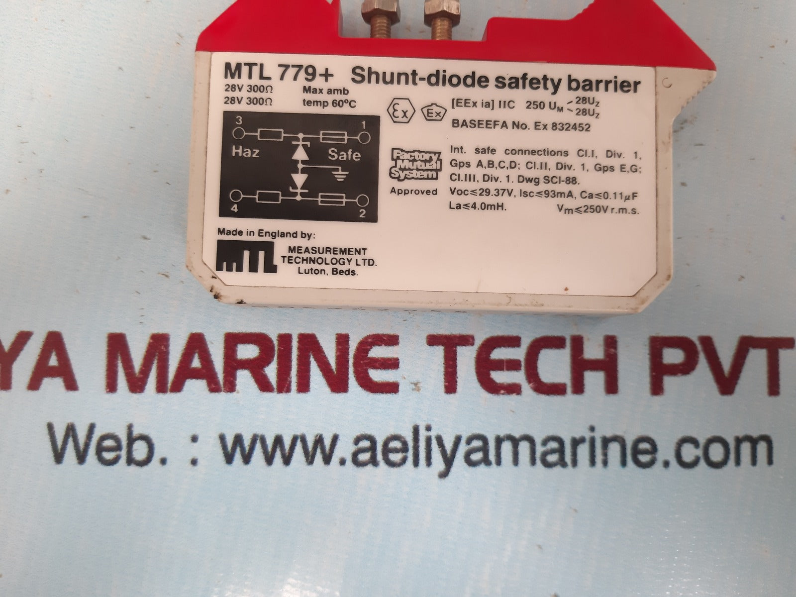 Mtl 779+ shunt-diode safety barrier