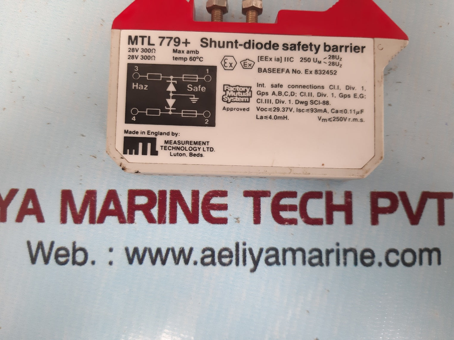 Mtl 779+ shunt-diode safety barrier
