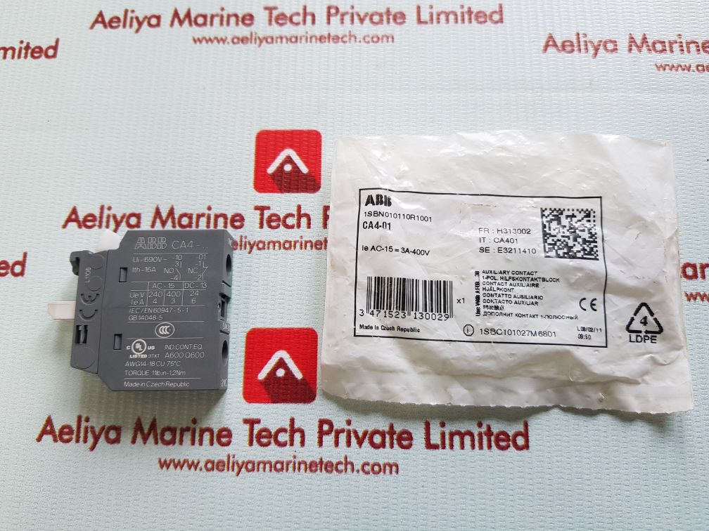 Abb ca4-01 auxiliary contact 1sbn010110r1001