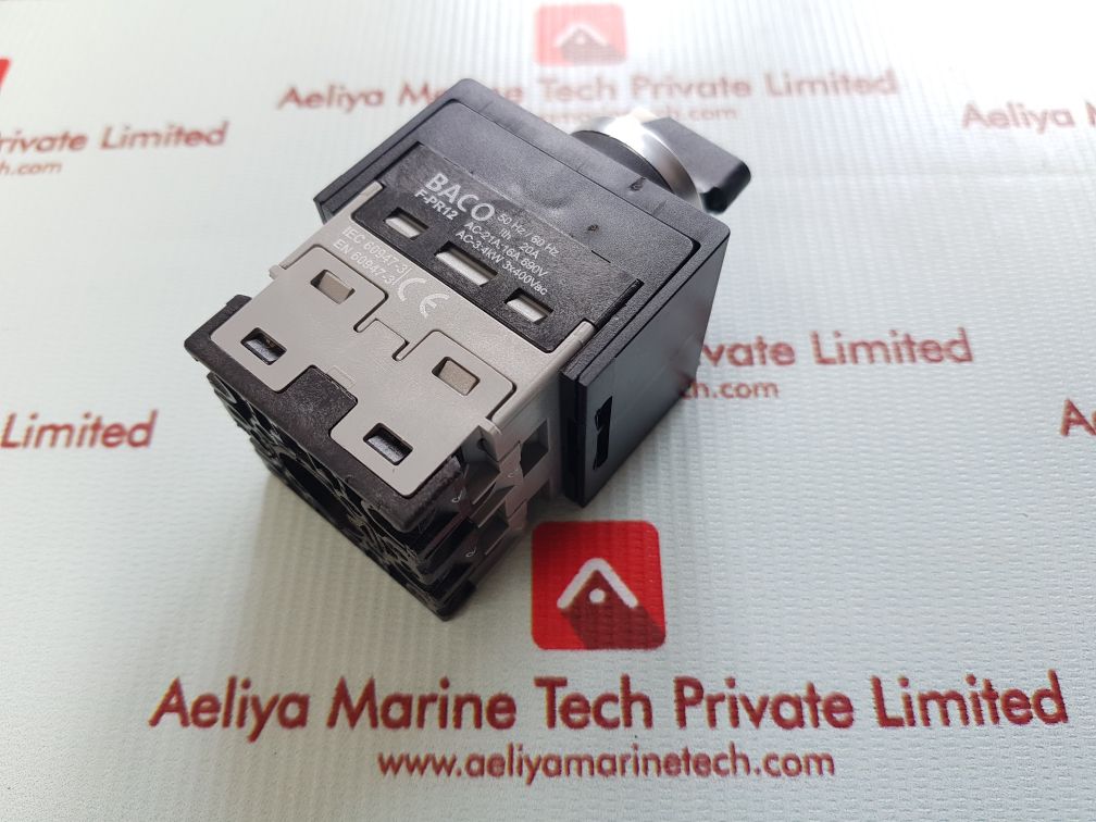 Baco f-pr12 rotary cam switch with key