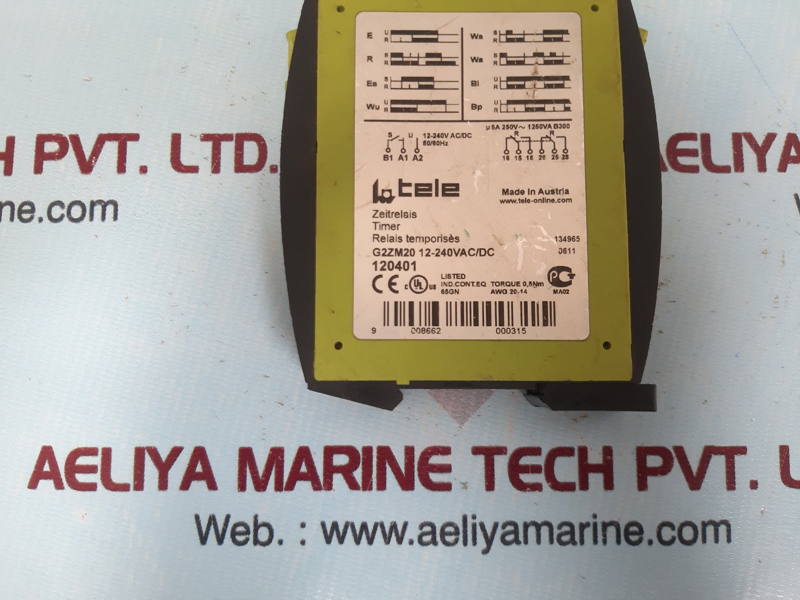 Tele g2zm20 12-240vac/dc multifunction relay 