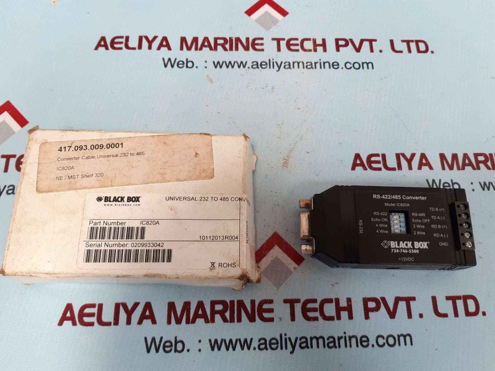 Black box ic820a universal rs-422/485 converter 