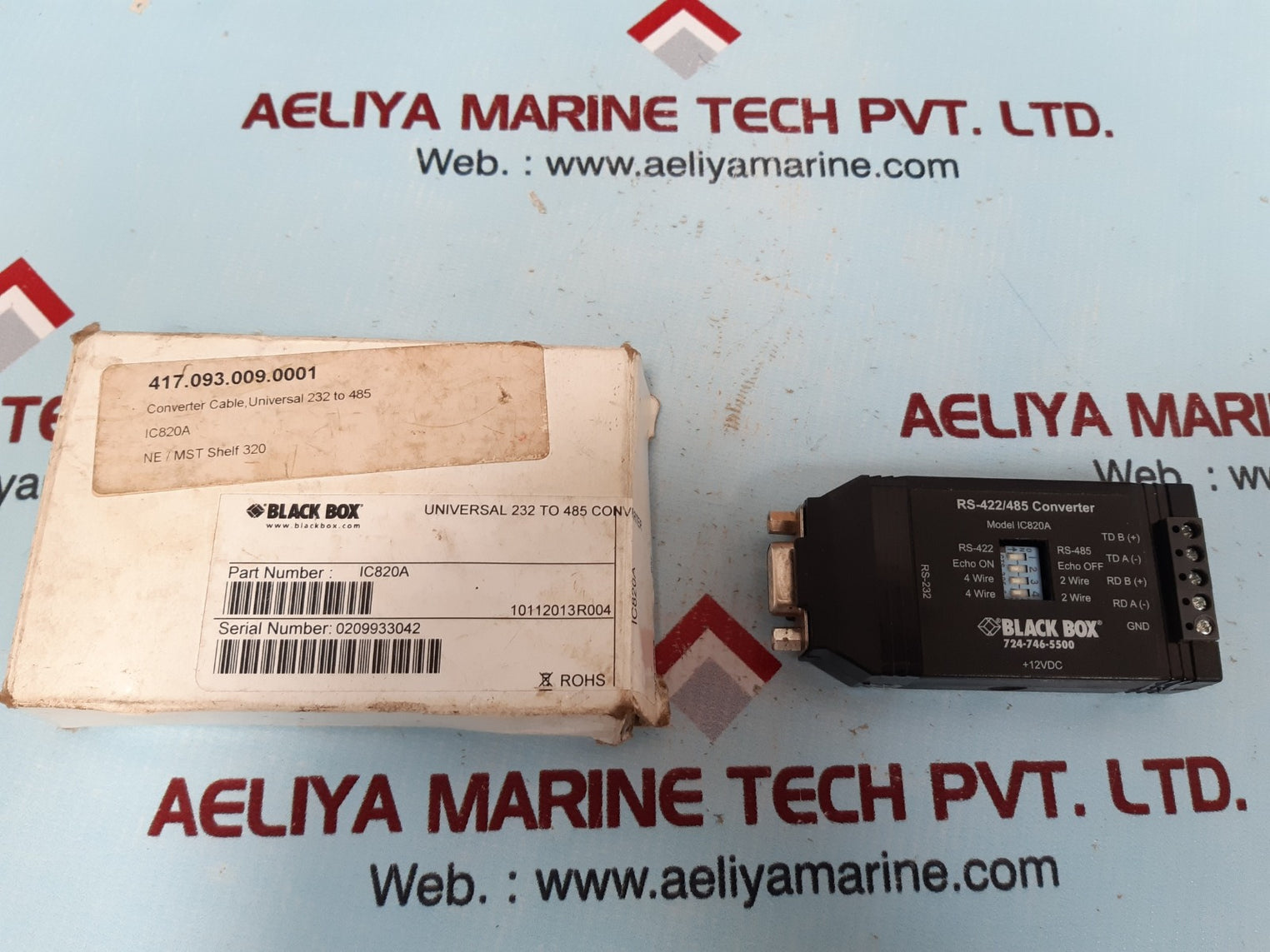 Black box ic820a universal rs-422/485 converter 