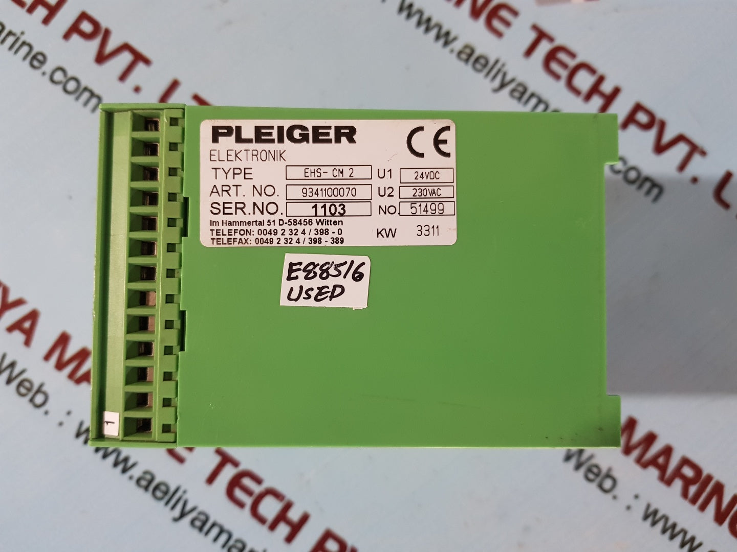 Pleiger Display Pleiger ehs-cm2 control module – Aeliya Marine Tech
