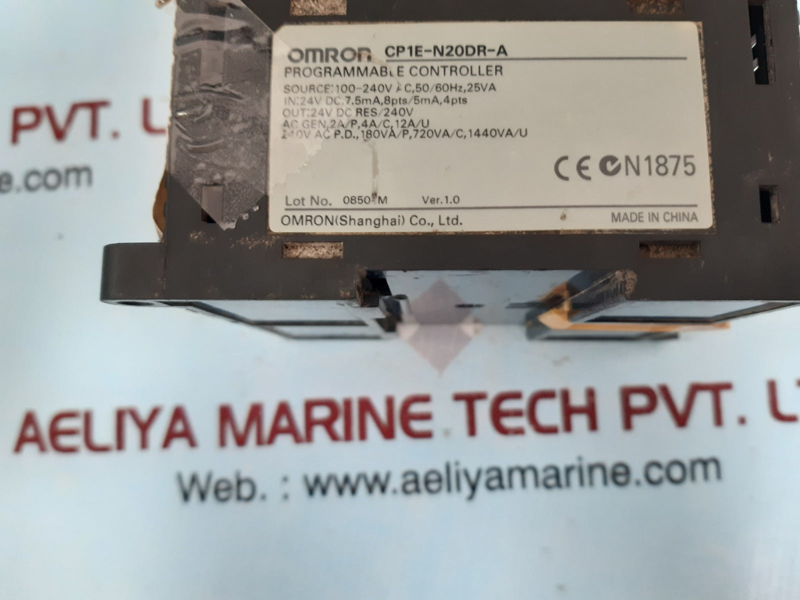 Omron cp1e-n20dr-a programmable controller