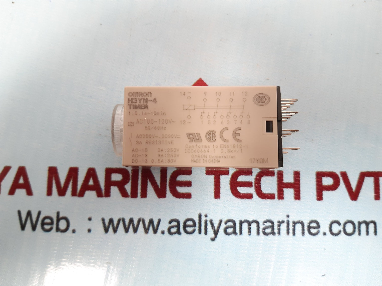 Omron H3Yn-4 Timer 1S/10S/1Min/10Min 3A Resistive