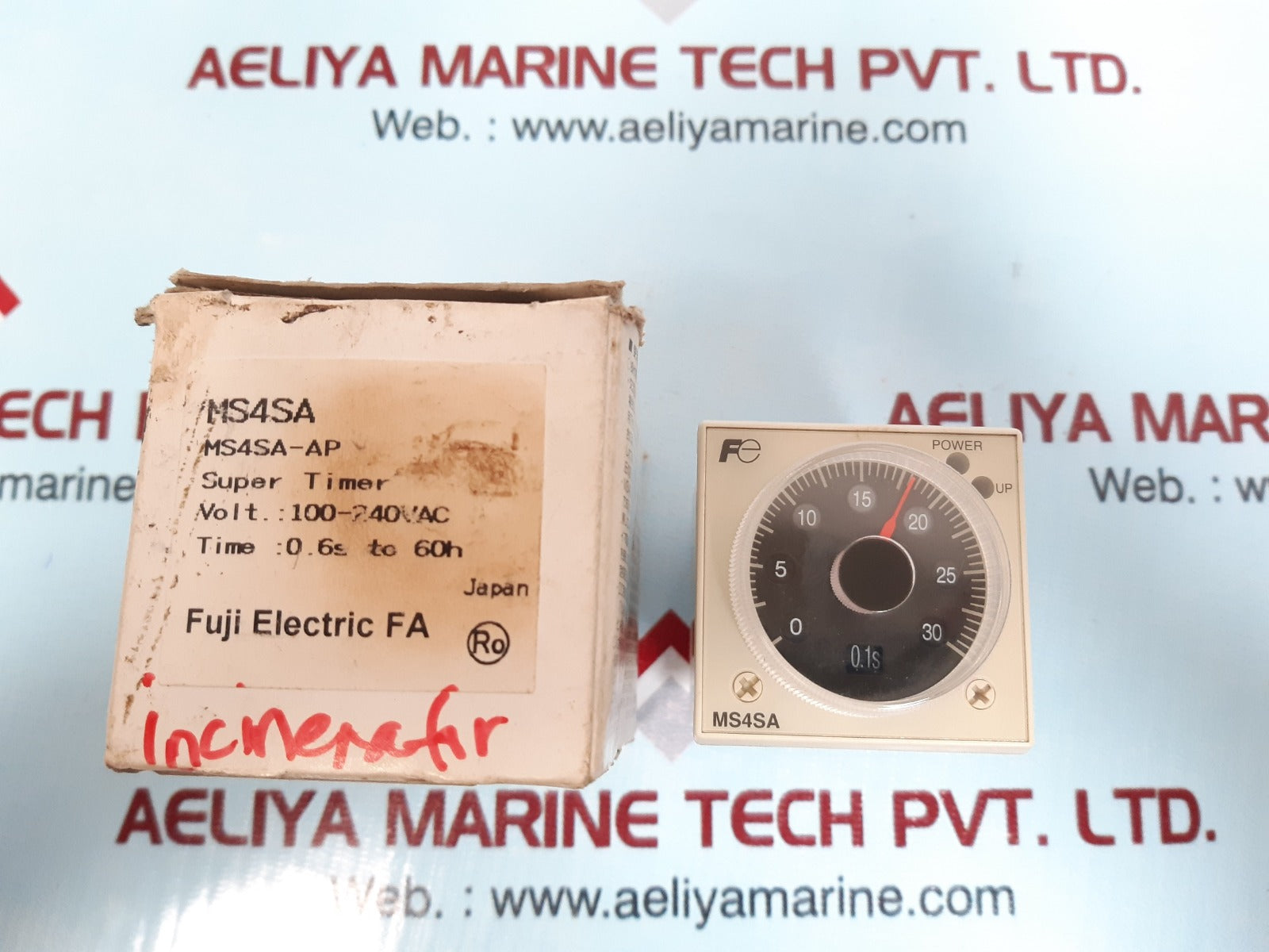 Fuji Ms4Sa-ap Super Timer 5A 100-240Vac 0.6S-60H