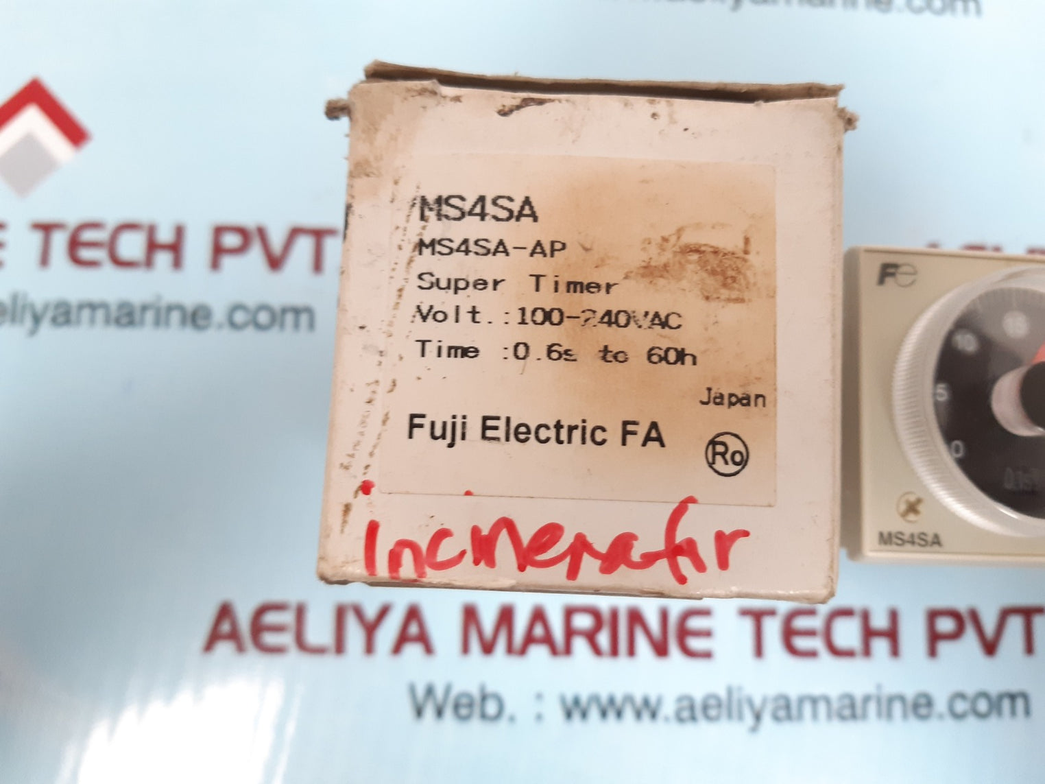 Fuji Ms4Sa-ap Super Timer 5A 100-240Vac 0.6S-60H