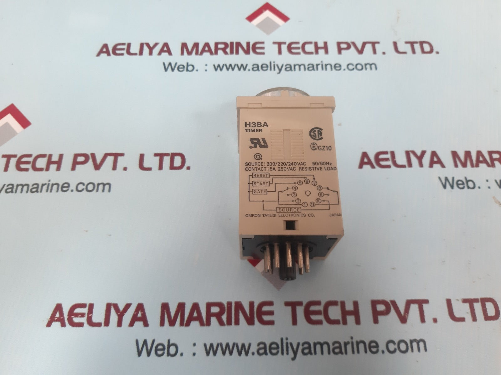 Omron H3Ba Timer Contact 5A 250Vac Resistive Load