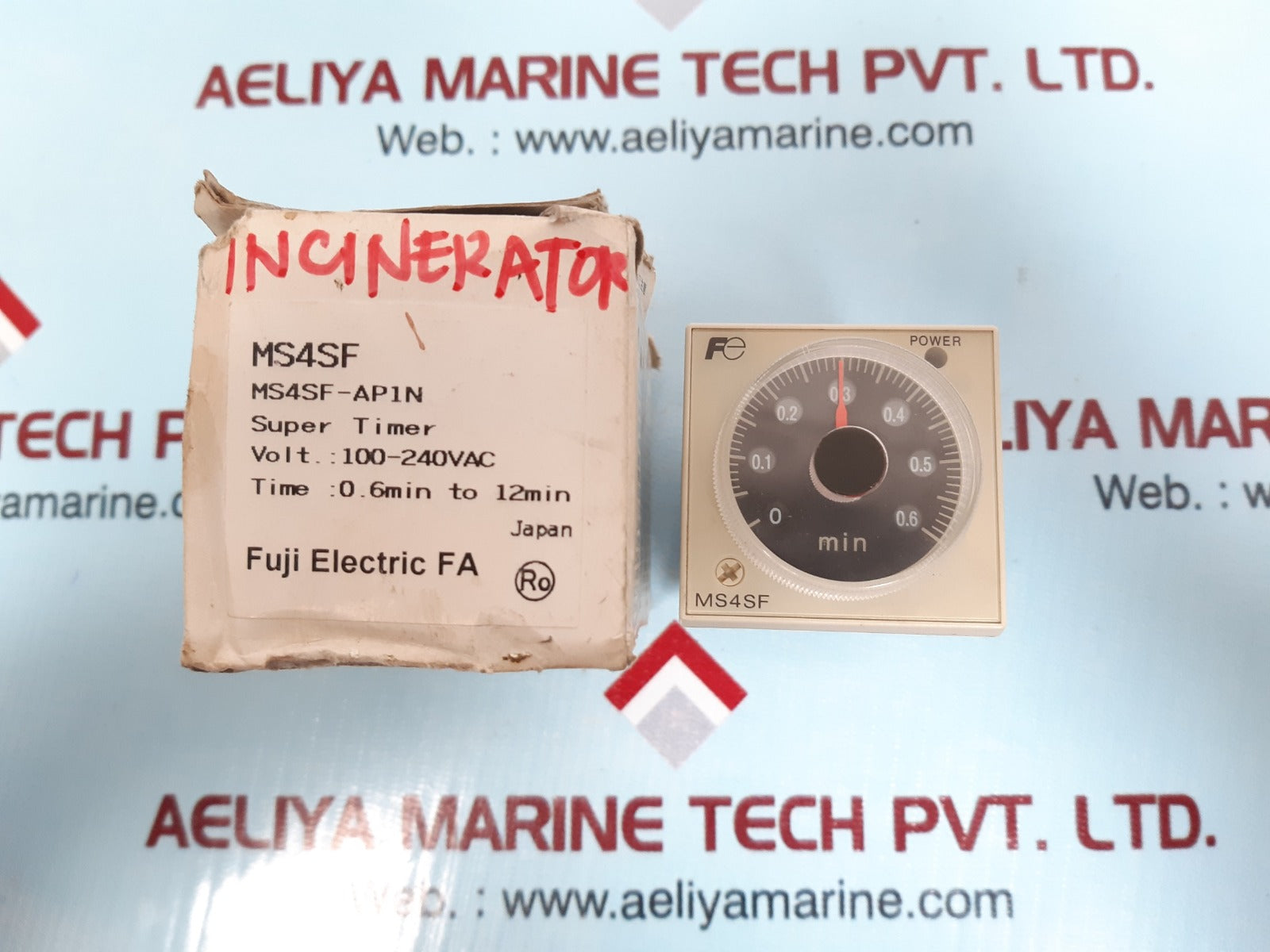 Fuji Electric Ms4Sf-ap1N Super Timer 100-240V 0.6Min To 12Min