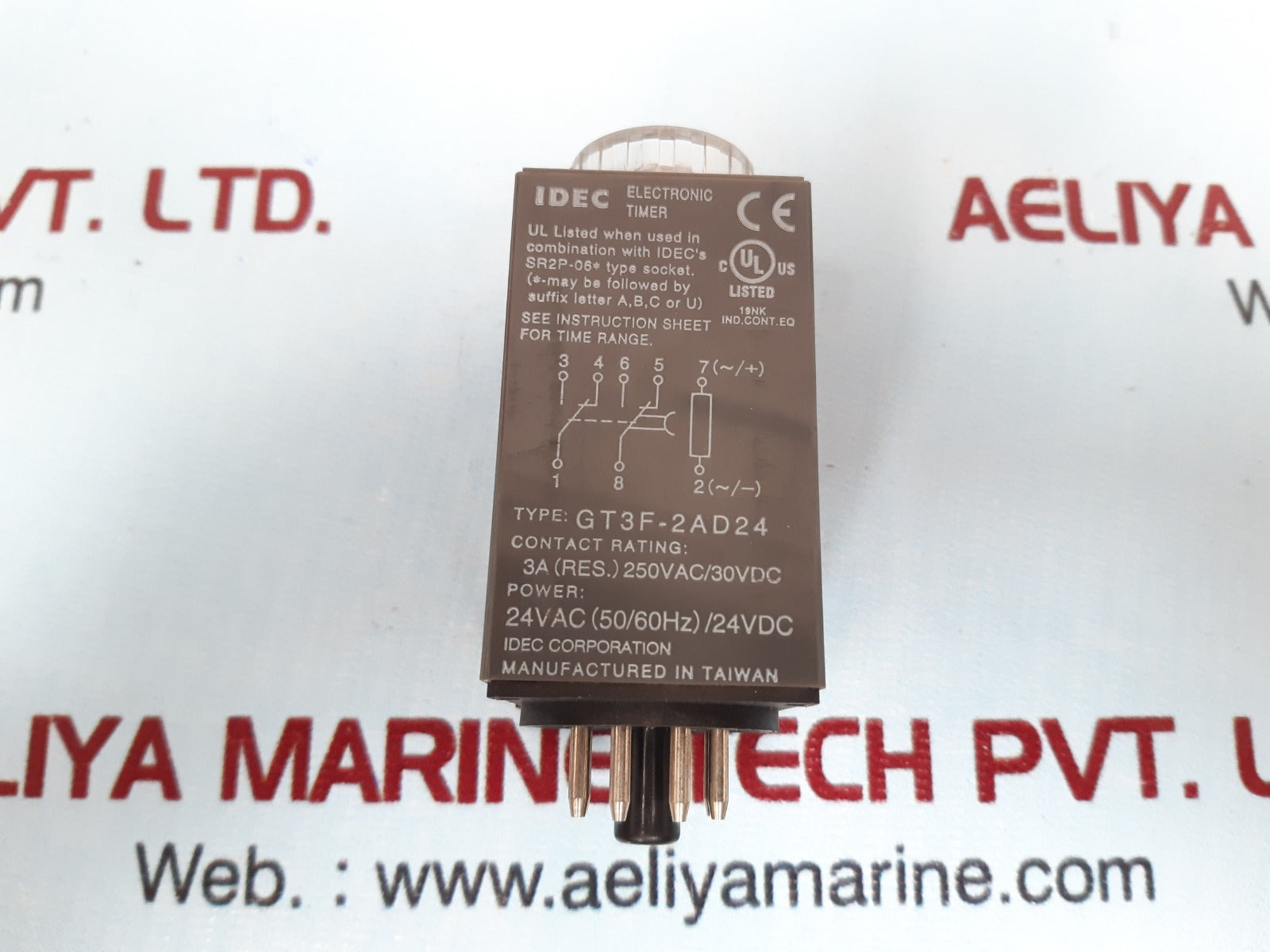 Idec Gt3F-2Ad24 Electronic Timer 24Vac/Dc