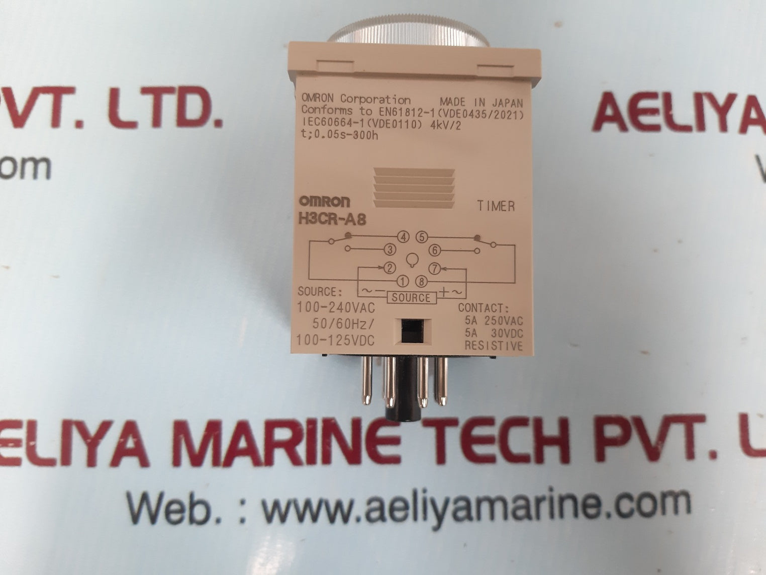 Omron H3Cr-a8 Time Delay Relay 1.2S To 300H