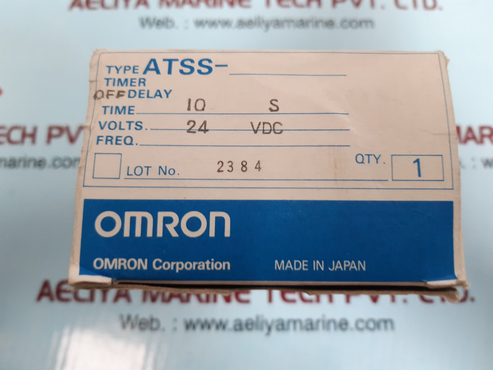 Omron Atss Timer 10S,5A 125Vac,3A 250Vac On Delay Off Delay Contact