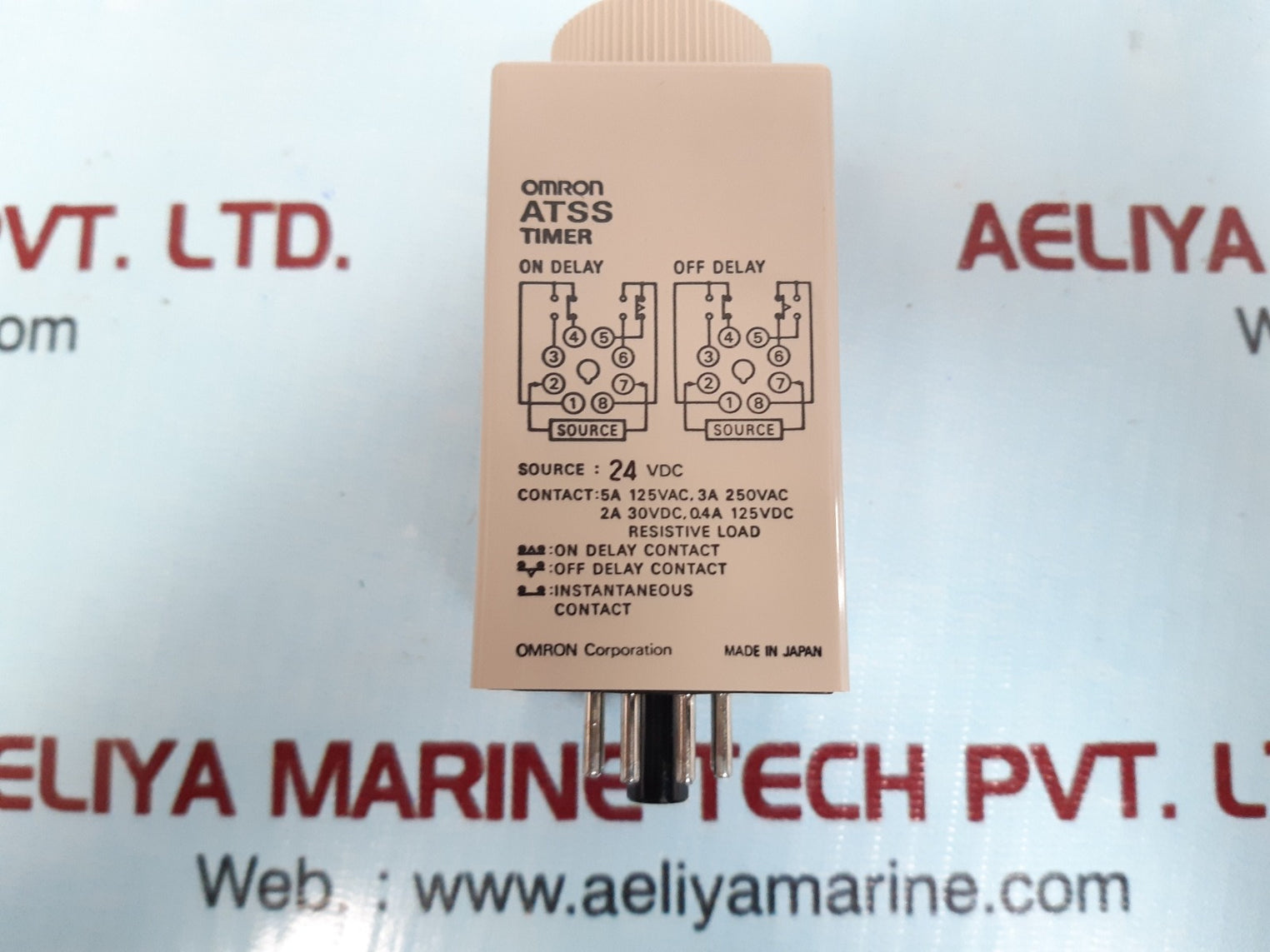 Omron Atss Timer 10S,5A 125Vac,3A 250Vac On Delay Off Delay Contact