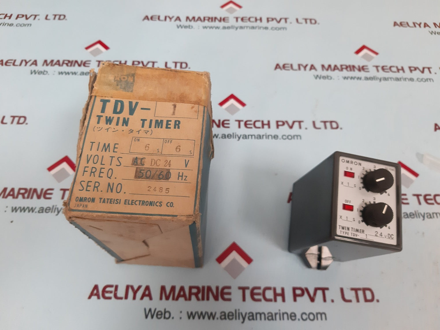 Omron Tdv-1 Twin Timer Relay Ac Dc 24V