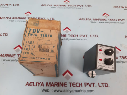 Omron Tdv-1 Twin Timer Relay Ac Dc 24V