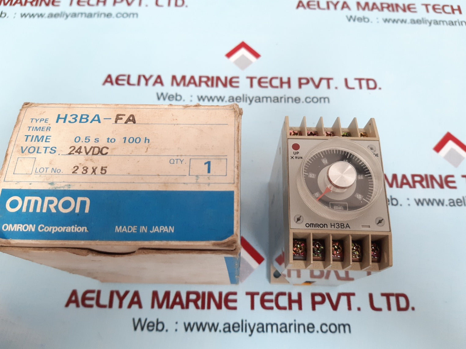 Omron H3Ba-fa Timer 24Vdc 5A 250Vac Resistive Load