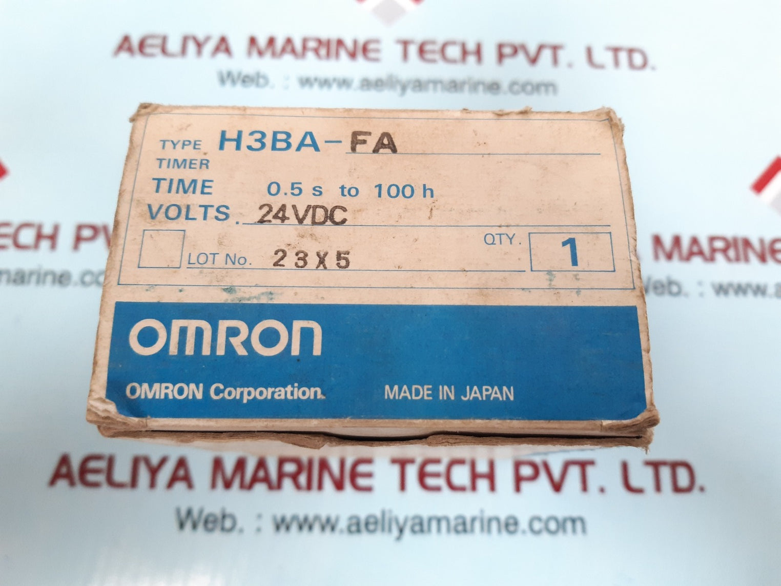 Omron H3Ba-fa Timer 24Vdc 5A 250Vac Resistive Load