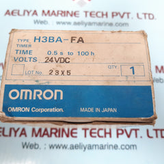 Omron H3Ba-fa Timer 24Vdc 5A 250Vac Resistive Load