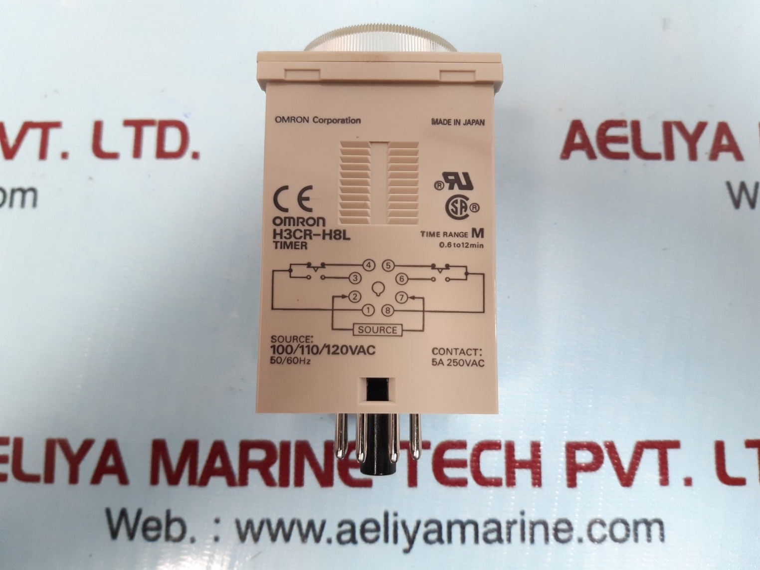 Omron H3Cr-h8L Timer Module 100/110/120Vac 50/60Hz