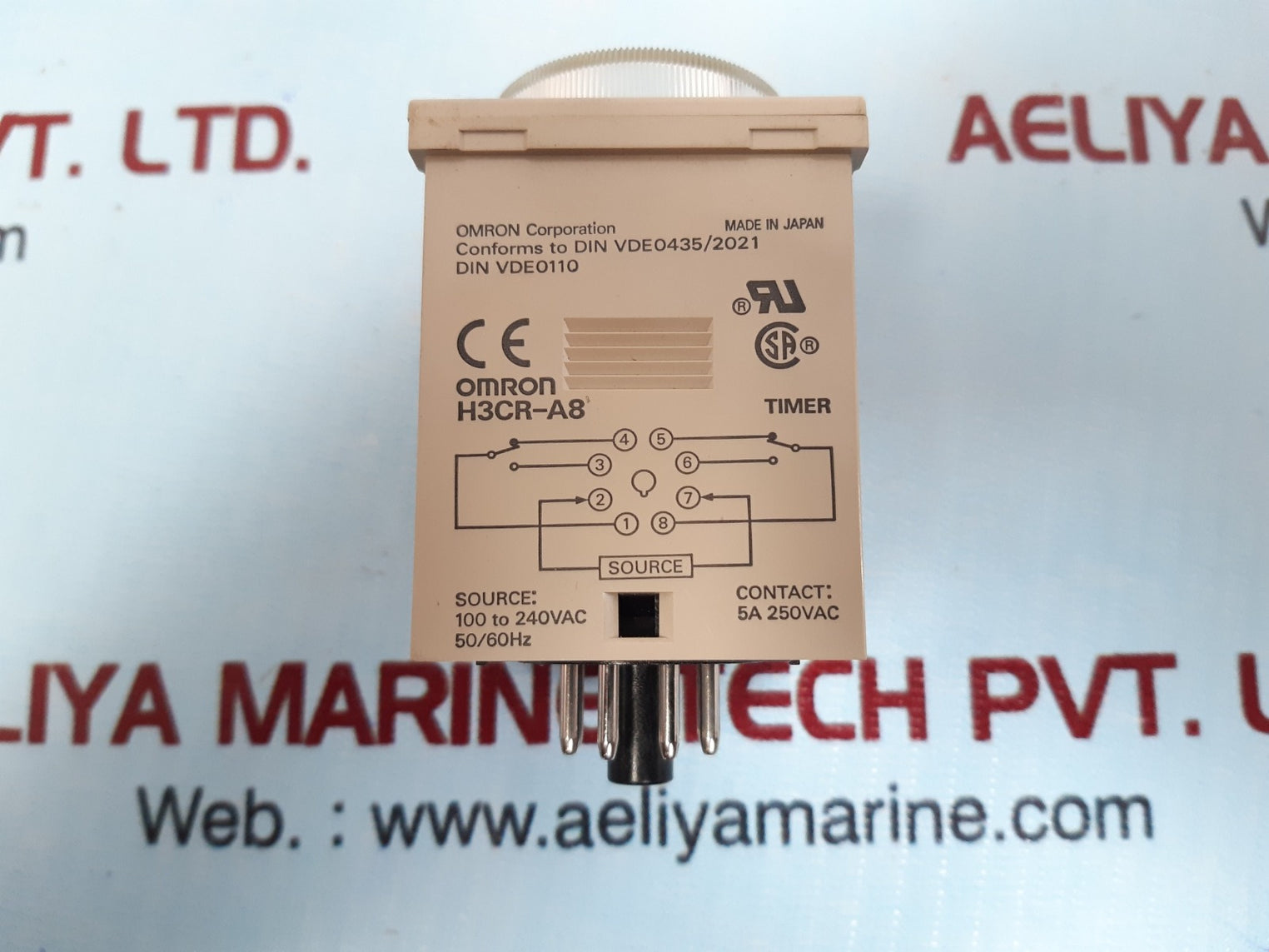 Omron H3Cr-a8 Timer 100 To 240Vac 50/60Hz