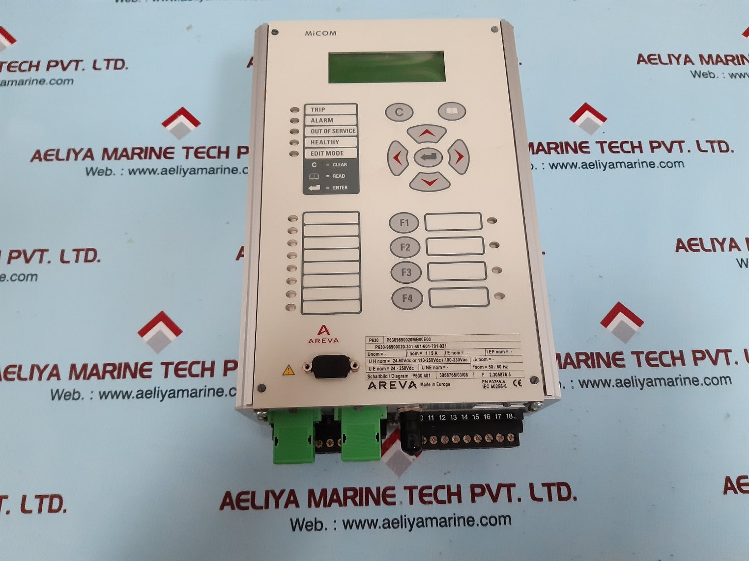 Areva micom motor protection relay p630
