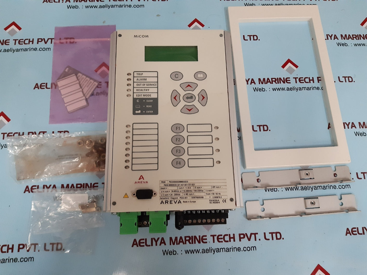 Areva micom motor protection relay p630
