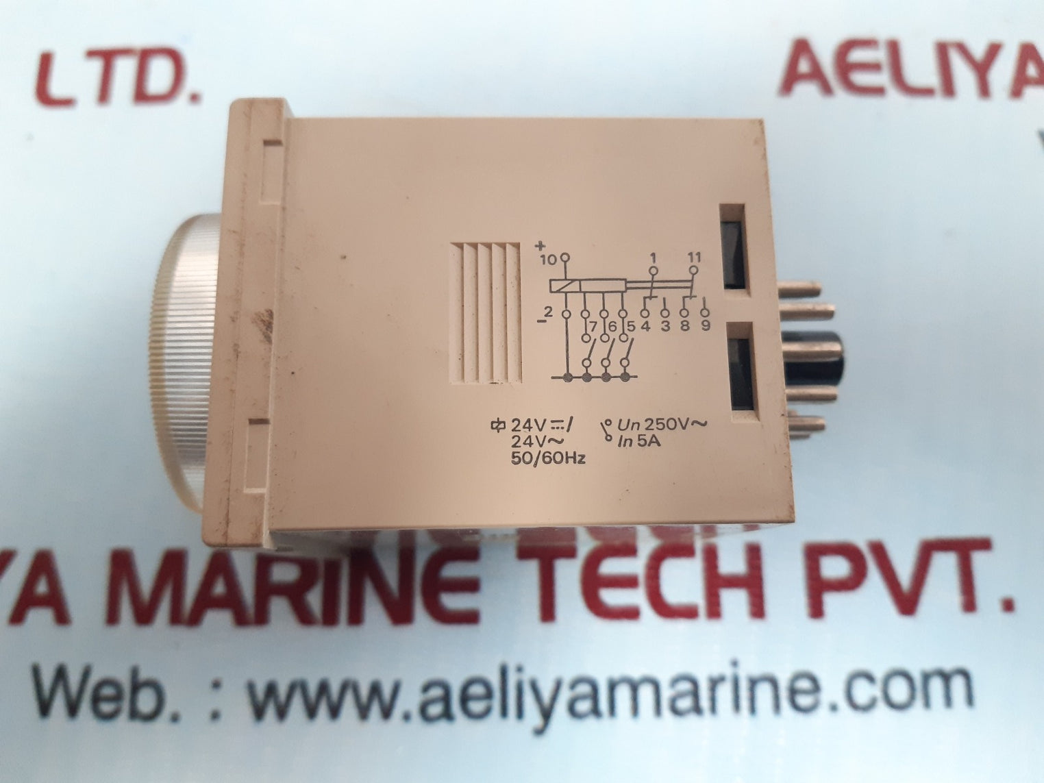 Omron H3Cr-a-315 Timer 0 To 1.2 Hrs Contact 5A 250Vac