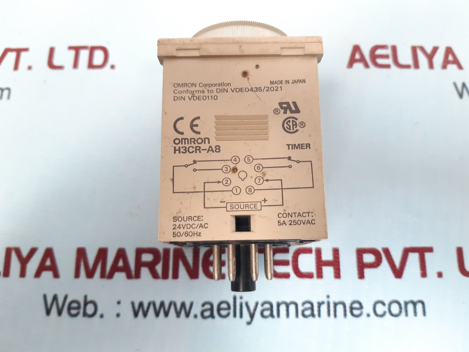 Omron H3Cr-a8 Timer Module 5A 250Vac 50/60Hz