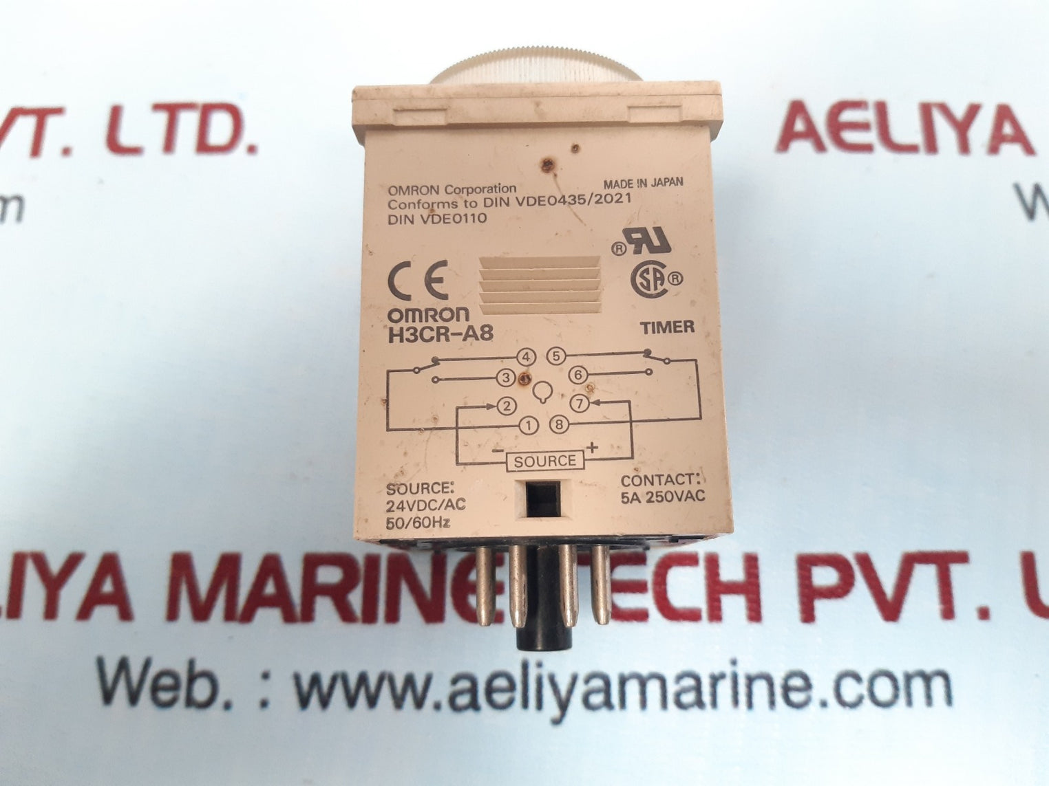 Omron H3Cr-a8 Timer Module 5A 250Vac 50/60Hz