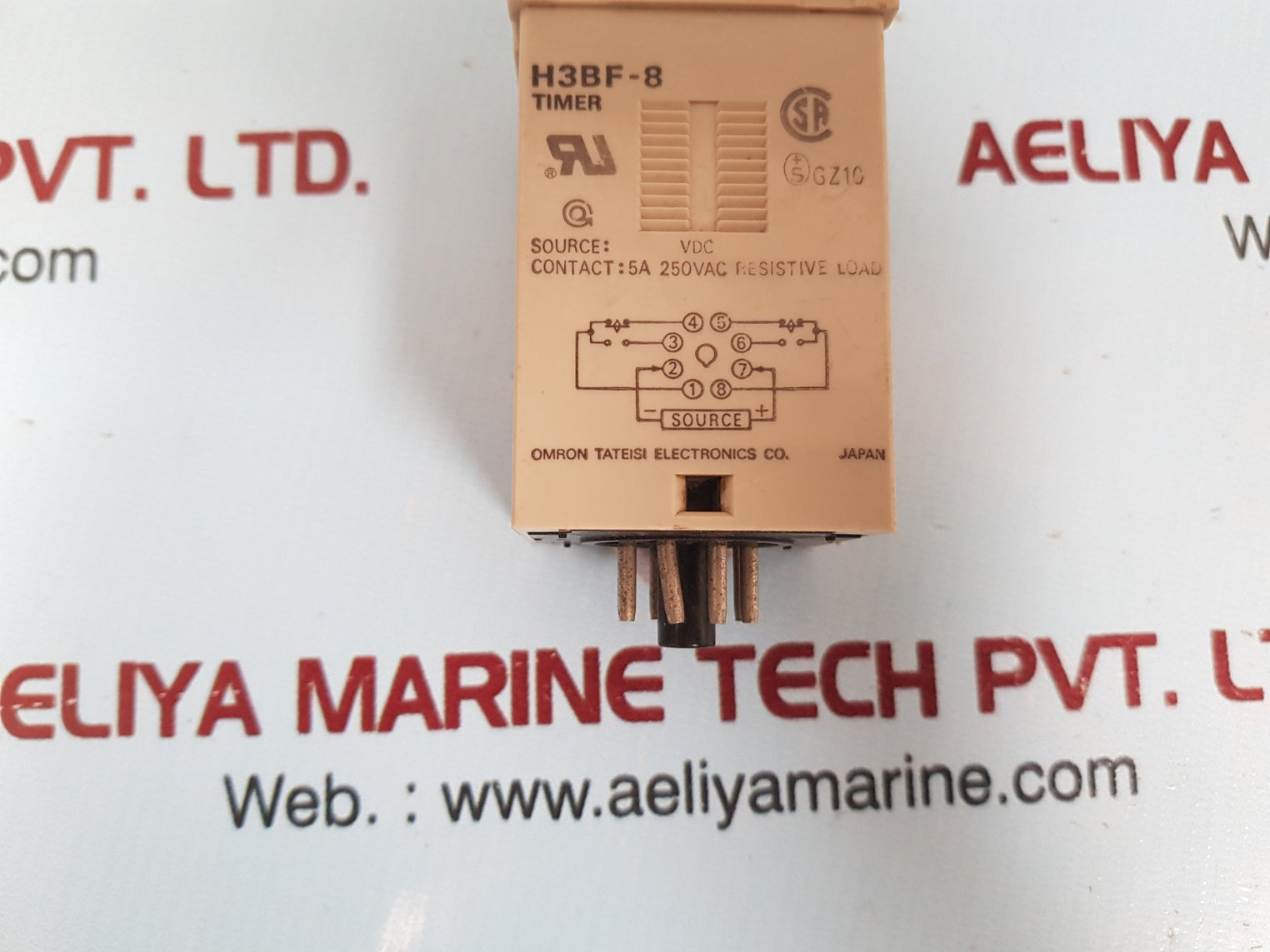 Omron H3Bf-8 Timer 0-10 Min 5A 250Vac