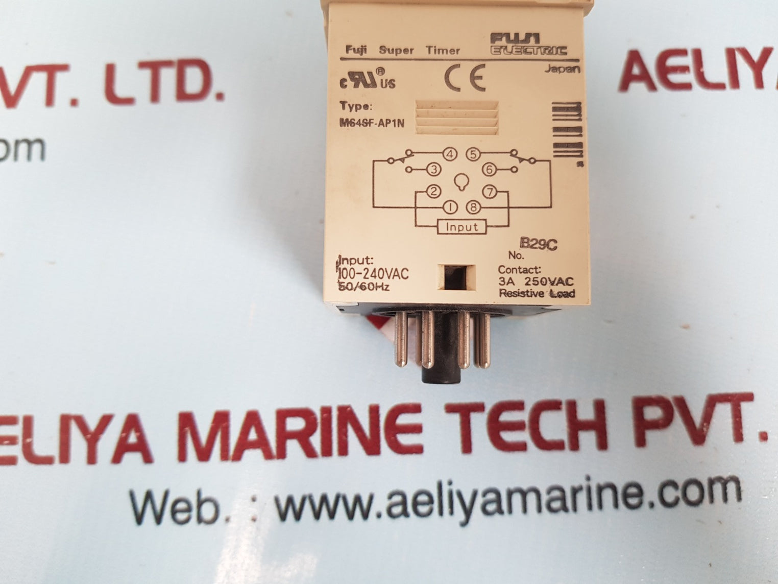 Fuji Electric Ms4Sf-ap1N Super Timer 0-1.2 Min 100-240 Vac 50/60 Hz