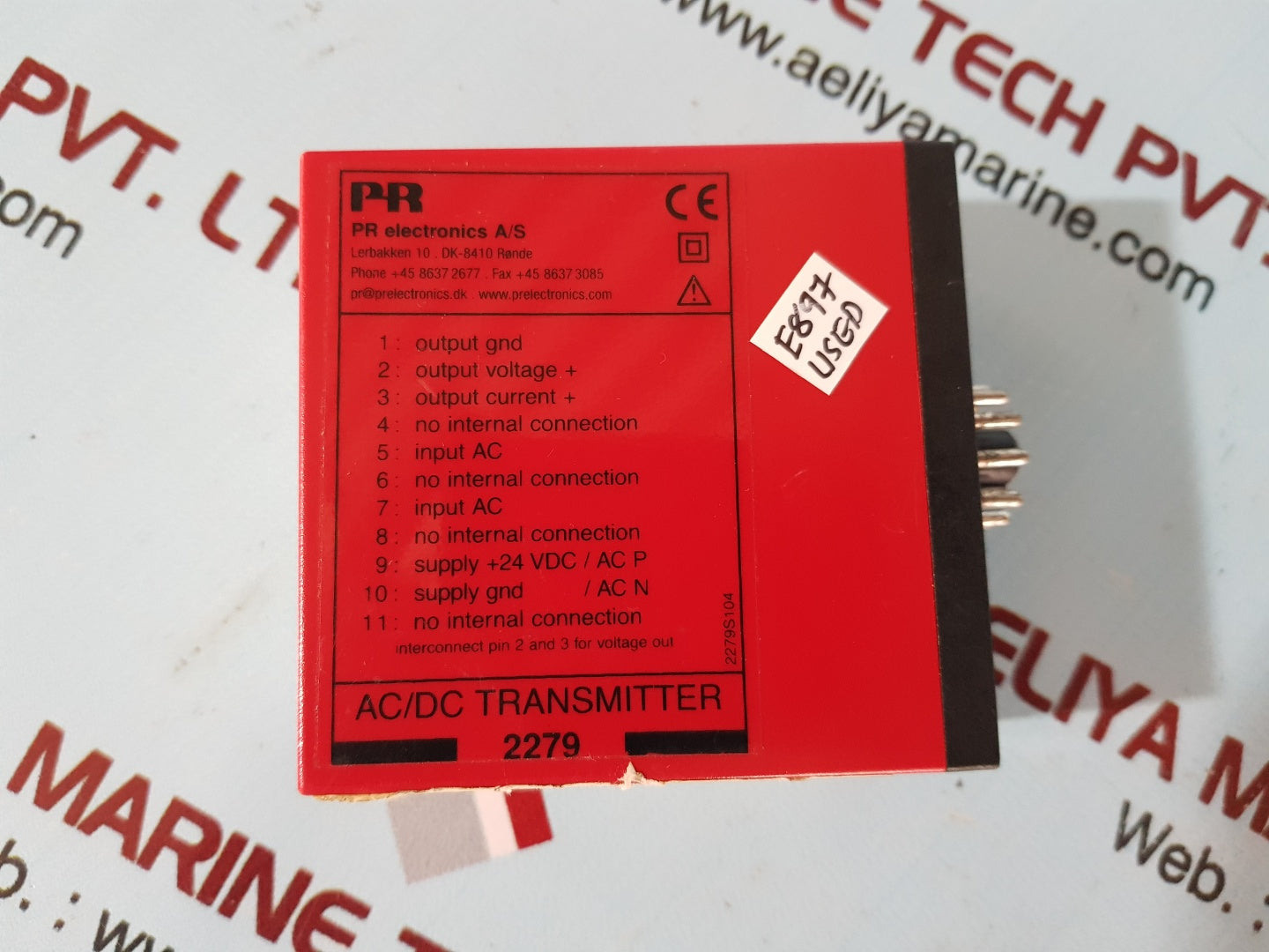 Pr electronics 2279 ac/dc transmitter 2279n2d