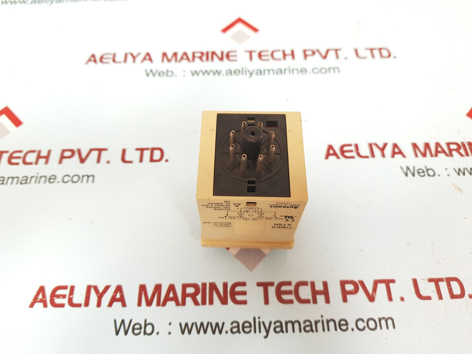 Autonics At8N Industrial Analog Timer 100-240Vac 50/60Hz 4.3A