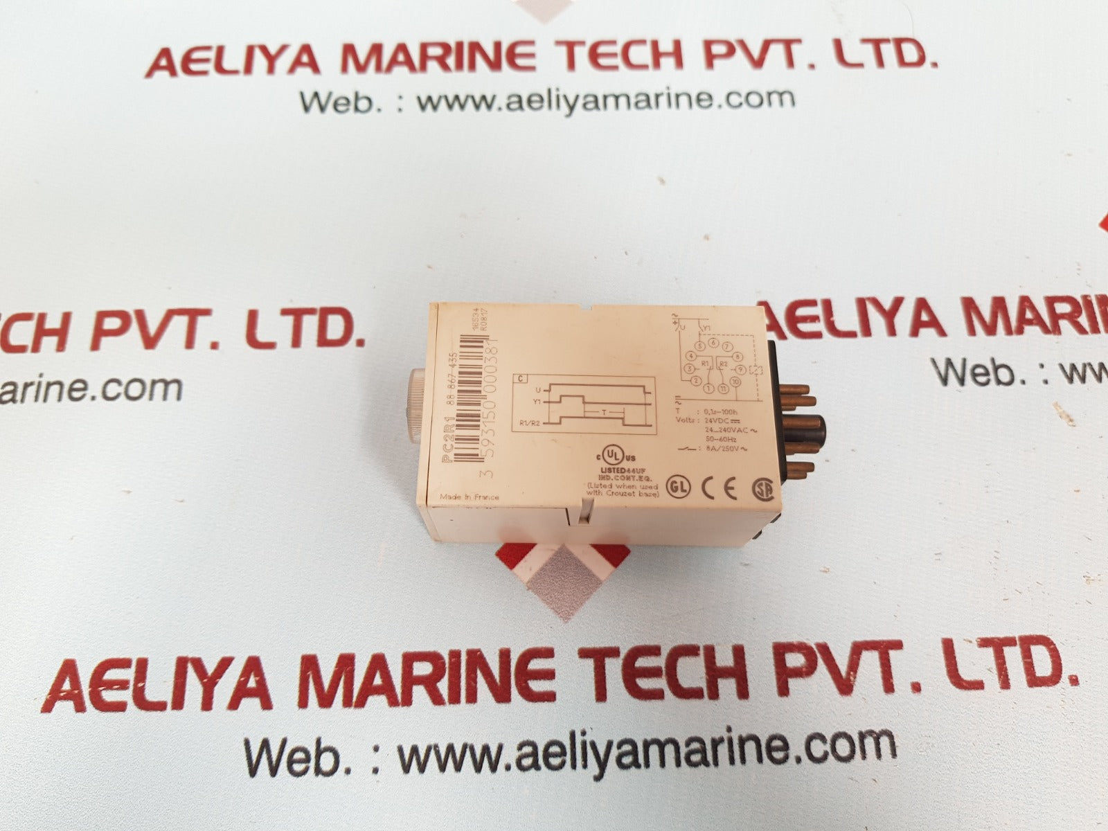 Crouzet Pc2R1 Time Delay Relay Pc2R1 88867435 0.1S - 100H